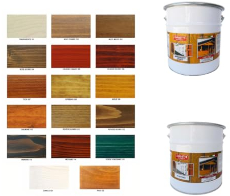 10 Litre Wood Solvent Waxed Impregnant + 10 Litre Satin or Gloss Solvent Waxed Flatting (Satin, 103 - Medium Walnut)