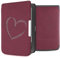 kwmobileÉtui Compatible avec Pocketbook Touch Lux 3/Basic Lux/Basic Touch 2 Coque - Étui à Rabat magnétique tabletteeReader Similicuir - Rouge foncé