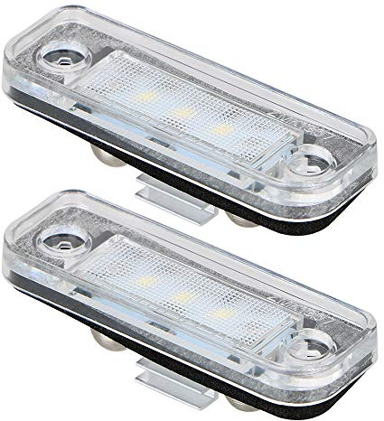 Aghami Plattenlicht Fehlerfreie Auto-Kennzeichen-Lichtsignal-Markierungslampe 1 2V 3528SMD. Autozubehör für Mercedes Benz W203 W211 C219 R171 CLS SLK LED-Kennzeichen