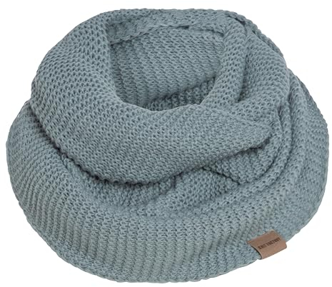KNIT FACTORY - Jamie Loop Schal - Gestrickter Schlauchschal - Herbst & Winter Essentials - Zeitloses Mode-Accessoire - Für Damen und Herren - Strickschal mit Wolle - Stone Green