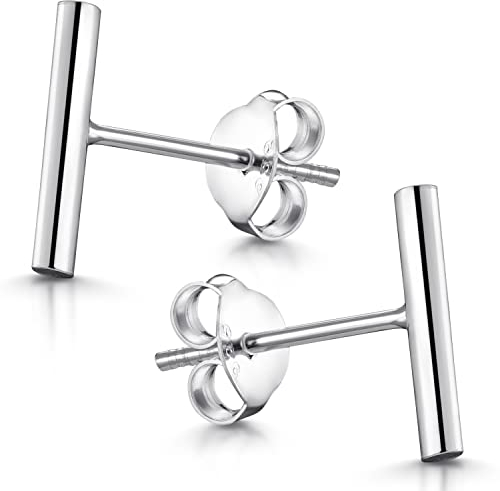 Materia Stab Ohrringe Silber 925 - Damen Ohrstecker klein SO-352-Silber