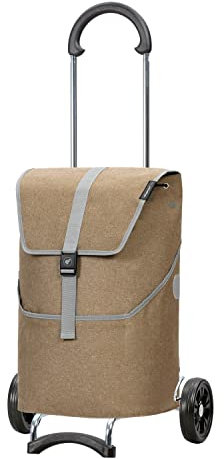 Andersen Shopper Scala Stahl mit Rad Ø 15 cm und 36 Liter Tasche Mikkel mit Kühlfach beige