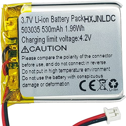 DC 3,7v 530mah 503035 Batterie au Lithium polymère Rechargeable pour DIY 3.7-5v Produits électroniques avec 2 Fils intégrés de Remplacement de la Batterie et de la lumière LED