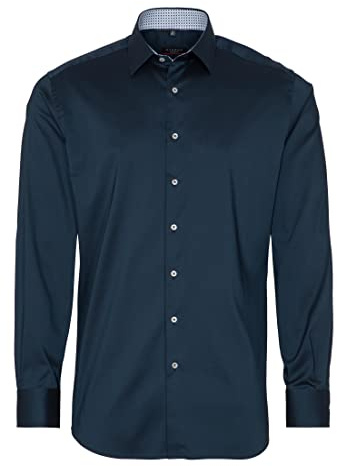 ETERNA Slim Fit Performence Hemd Langarm Twill weiß