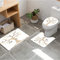 URSOPET Badezimmer Set, rutschfeste Badematte und WC-Vorleger-Set, Baum des Lebens, Illustration eines Reifen Apfelbaums mit Fying weich, wasserabsorbierend,WC-Garnitur, 3-teilig