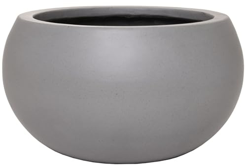 VIVANNO Blumentopf Fiberglas Morino Beton-Design Grau (30x19)