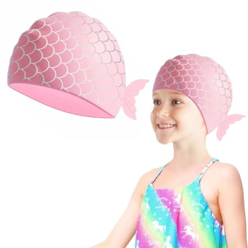 BYXG Cuffia Piscina Donna e Uomo, Cuffia Piscina Uomo, Cuffia Nuoto con Bordo Rinforzato, Classic Silicone Cuffia Unisex in Silicone, Cuffia Morbida e Resistente, 1 Pezzo