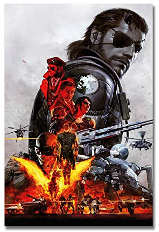IGHSNZUH Puzzles for Adults 1000 Pieces Jigsaw Puzzle Metal Gear Solid Living Room Educational Intellectual Decompressing Toy Fun Family Game for Kids Adults 50X75Cm