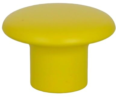 Gedotec Möbelknöpfe für Kinderzimmer | Durchmesser 32 mm | Farbe Gelb | 1 Stück | Möbelgriffe Kunststoff | COLOUR | Schrankknöpfe bunt | Möbelknauf Kinder | moderne Griffe Möbel | Schrankknauf
