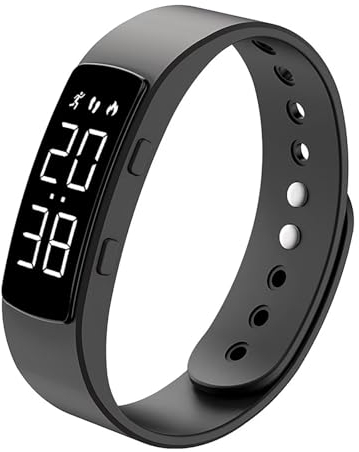 Schrittzähler ohne App und Handy Fitnessuhr Damen Herren Fitness Armband Schlaftracker Fitnessarmband Uhr Digital Armbanduhr Laufuhr Kalorien Distanz Sport Fitness Tracker Wecker Mädchen Junge Kinder