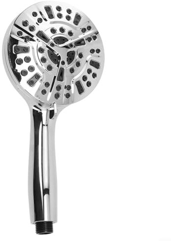 Besttoolifes Adjustable Shower Head With High Pressure - Handheld Showerhead With 5 Different Spray Modes - Powerful Chrome Replacement - For Low Water Pressure - High Pressure Shower Heads