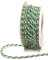 s.dekoda Kordel 15m x 4mm zweifarbig Grün - Weiß Drehkordel Dekoband Kordelband Kordelschnur