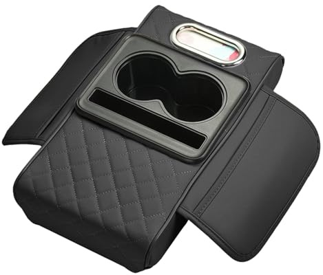 Xujuika Rehausseur d'accoudoir de voiture | Coussin d'accoudoir multifonction pour voiture | Coussin d'accoudoir central de voiture | Boîte de rangement pour accoudoir de voiture offrant confort et