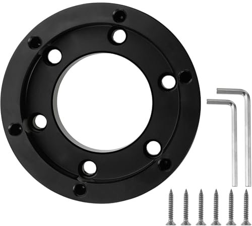 GAOHOU 70mm Racing Steering Wheel Adapter Plate Compatible with Logitech G29 G920 G923 Game Wheel