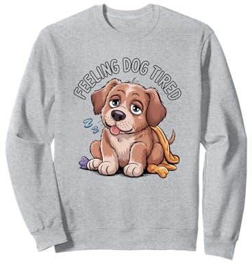 Chien endormi avec une tasse de café cite viral Sweatshirt