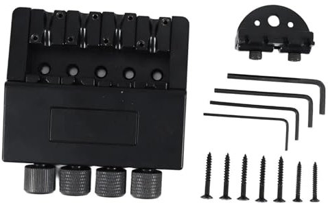 1 Set Di Ponti Per Basso Elettrico Senza Paletta A 4 Corde Per La Sostituzione Della Paletta ponte per chitarra