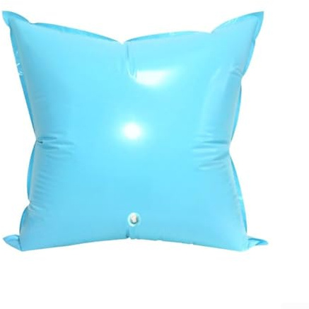 DAZZLEEX Round Winter Pool Cover Air Pillow 113cm PVC Inflatable Swimming Pool Cushion for Above Ground Pool Winterizing Protection with Reinforced Eyelets Rope(Square113 cm)