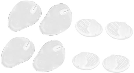 ELAYARD 4 Paar Zehenpolster aus Silikon für Zehensandalen Transparente Vorfußpolster gegen Reibung Rutschfeste Zehenschutz Einlagen für Fußgesundheit und Komfort Beim Gehen