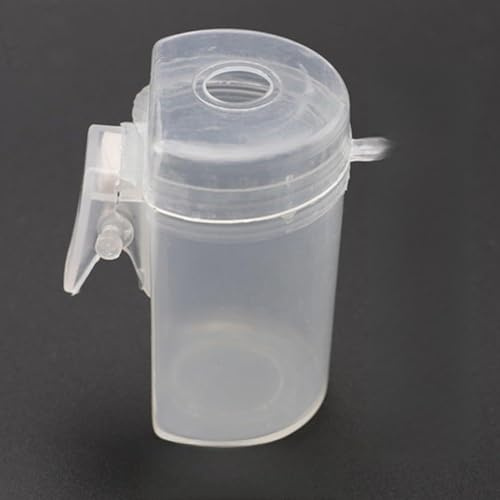 Yhenlovtt Carp All Pole Pots Fishing Cup Feeder mit Anti-Spill Design Plus Angeln Weiß Adapter Pellet Stangen Transparent für Si (M)