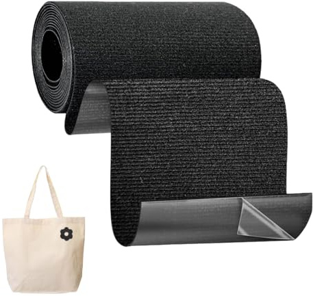 Biliant 1 Stück Gewebeklebeband 2M x 10CM, Flicken Selbstklebend Stoff Gewebe-Reparaturband für Segeltuch, Gewebeband Schwarz