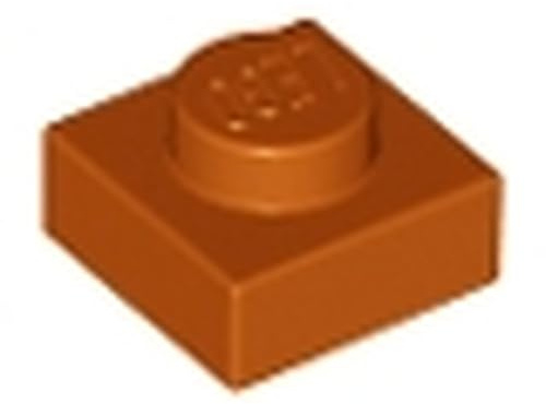 LEGO Brick Plate 1 x 1, Part 3024 (Dark Orange, 10, count)