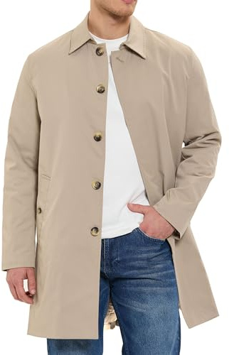 Redbridge Übergangsmantel Kurzmantel mit Knopfleiste und Kragen Eleganter Mantel für Frühjahr und Herbst für Business und Smart Casual