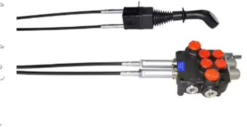 QLYUEUI Palanca de control hidráulica GJ1135B, joystick for tractor, 1 Uds.(Silver)