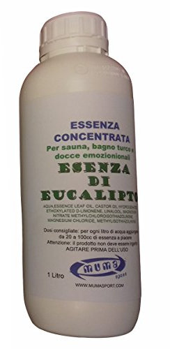 Esencia concentrada para sauna, baño turco y ducha emocional, 1 litro/5 litros (eucalipto, 1 litro)