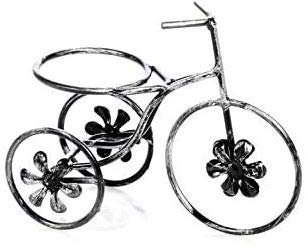 Sbalchiero PORTAVASO Bicicletta Piccola DIAM. 9 CM Materiale: Acciaio Verniciato sfumatura Color Argento