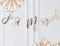 Ginger Ray Gold Foiled Just Married Hochzeitsdekoration