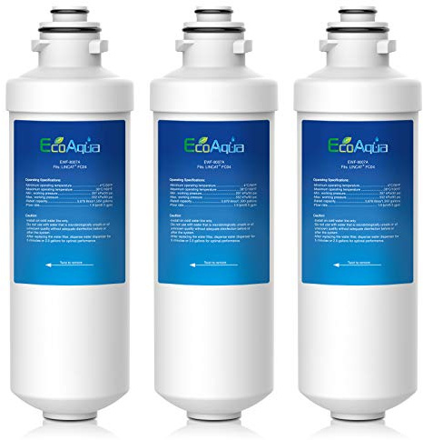 EcoAqua EWF-8007A Water Filter Replacement Compatible with Lincat FC04 FilterFlow Automatic Water Boiler FX Series; Including EB3FX, EB4FX, EB6FX, EB6TFX, EB3FX/PB, EB3FX/TT (3)