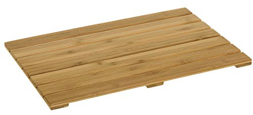 Tarima de Ducha Antideslizante de Lamas de bambú Natural de 35x53 cm