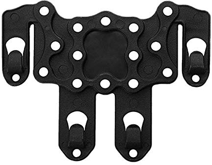 Gexgune Taktische C.QC Plattform Ambidextrous, Polymer Carbon-Faser Holster, MOLLE Strike Speed Clip Strike (2 Farben optional)
