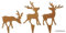 Kleine Beetstecker/Gartenstecker Weihnachten – Weihnachtsdeko Rost – Rostdeko/Dekoration/Gartendeko (Hirsch 12er Set - Höhe: 10cm)