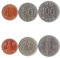 Juego de 3 Monedas de Corea del Sur: 10, 50, 100 Won. 1982-2019