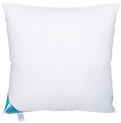 Sandaro Home Kissen 80x80 daunen mit 3-Kammer-Füllung, 70% Daunen-30% Federn Ultra-Komfort, ganzjährig verwendbar, 100% Baumwollbezug daunenkissen 80x80 Entspannung pur- Öko-Tex Zertifiziert 1600g