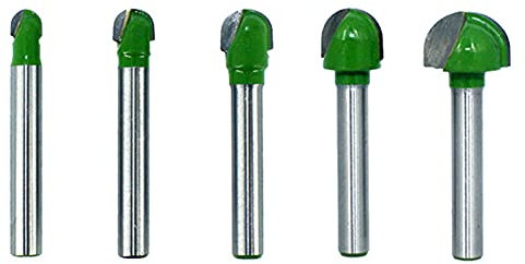 6 mm Schaft Kugelkopffräser rundes Nasenloch CNC-Fräsen VHM-Fräser 5 Stück