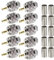 TUOLNK UHF Connector 10 Pack PL259 Male Plug Crimp Coax Adapter SO239 PL-259 Coaxial Connector for RG8 Coaxial Cable Compatible with CB Ham Radio Antenna