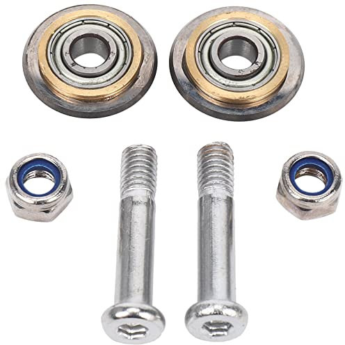 Hacbop 2 Pcs Tile Wheel Cutter Tile Cutter Replacement Scoring Wheel with Bolt and Lock Nut for Manual Tile Cutting Machine, Silver & Copper