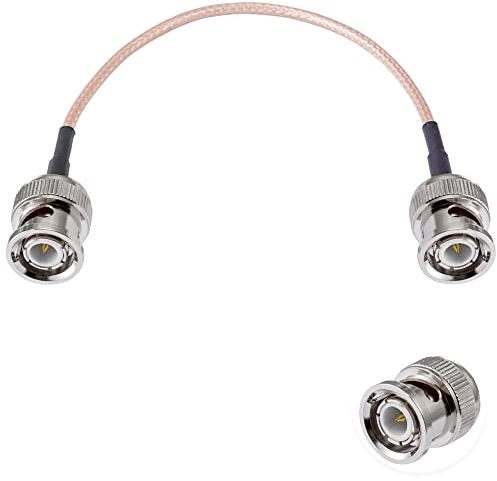 Vecys BNC Männlich auf BNC Männlich Kabel 50 Ohm RG316 HF-Koaxial-Pigtail-Jumper Kabel 12/30cm für HF-Antennen, Amateurfunk, Handfunkgerät