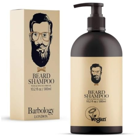 Barbology LONDON 2-in-1 Beard & Face Shampoo with Jojoba, Argan & Avocado