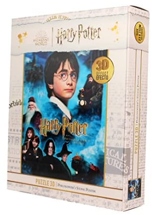 Harry Potter 3D Puzzle Lentikular Philosopher´s Stone 100 Puzzleteile, Bildformat 20 x 16 cm, von SD Toys