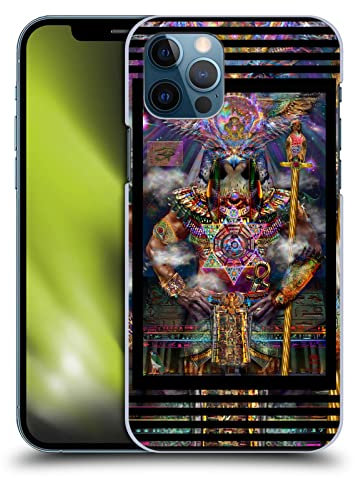 Head Case Designs Offizielle Jumbie Art Horus Götter und Göttinnen Harte Rueckseiten Handyhülle Hülle Huelle kompatibel mit Apple iPhone 12 / iPhone 12 Pro