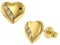 trendor Damen-Ohrringe Gold 333/8K Herz Ohrstecker mit Zirkonia eleganter Ohrschmuck für Damen, zauberhafter Schmuck aus Echtgold, modische Geschenkidee 41499