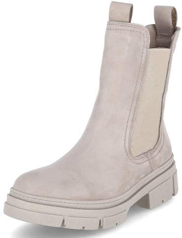 Tamaris Damen Chelsea Boots, Frauen Stiefeletten,TOUCHit-Fußbett,Bootee,Booties,halbstiefel,Kurzstiefel,uebergangsschuhe,Taupe NUBUC,42 EU