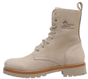 Panama Jack Friesland, Combat Stiefel für Damen, Ecru B012, 41 EU