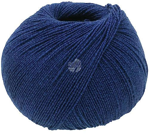 LANA GROSSA Meilenweit Cotton Bamboo | 4-fädiger Bambus Klassiker, waschmaschinenfest | Handstrickgarn aus 40% Baumwolle, 25% Schurwolle, Viskose | 100g Wolle zum Stricken & Häkeln | 420m Garn FB30