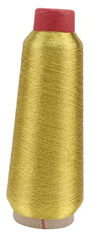 SEWOART 5000 filo di tessitura filo cotone per cucire pelle color oro filo per cucire abito filo da ricamo filo metallico per ricamo a macchina cucito a mano bobina seta