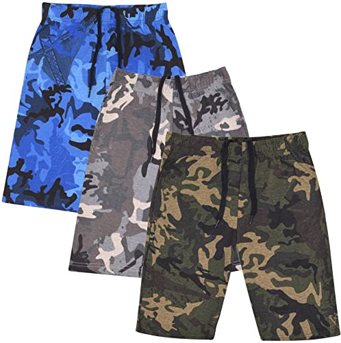 A2Z 4 Kids Boys Cotton Stretch - Shorts S07 Camo 3 Pack 13