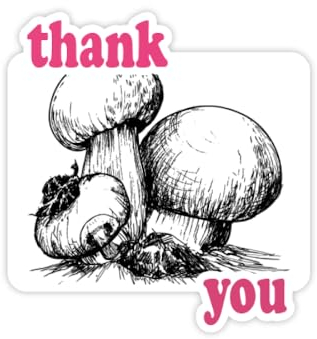 Yummy Creature Swamm Illustration Thank You Aufkleber Zitat Grateful